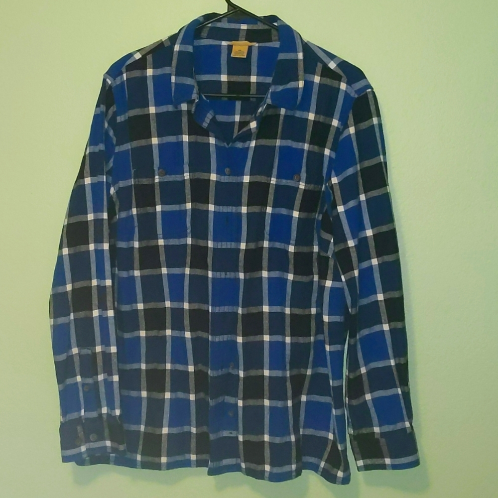 Duluth Free Swingin' Flannel Blue Plaid
